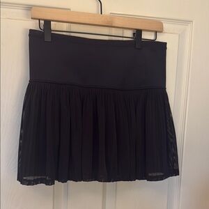 Athleta Black Pleated Tennis Skirt